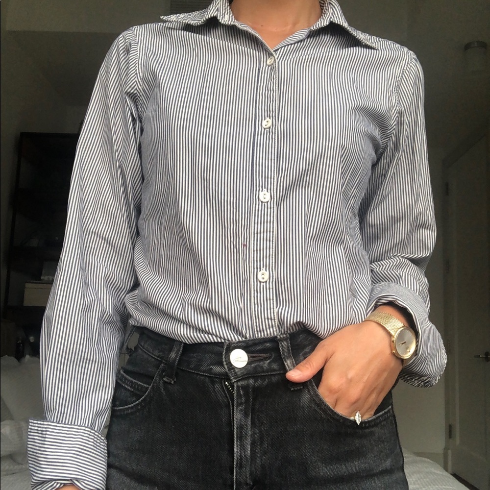 Nili Lotan S striped button shirt